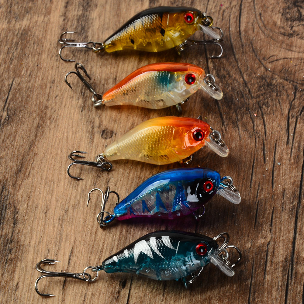 Fishing Lure Jerkbait - 5 pçs flutuante crankbaits isca de