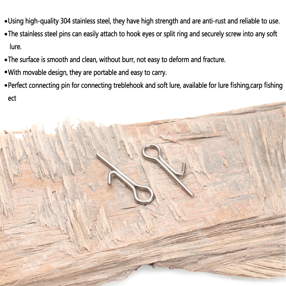 50/100 peças Pinos de Conexão  - Fishing Lure Accessories avaliação e preço