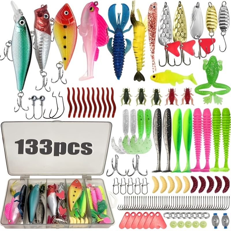 Kit de 133 Peças de Iscas de P - Fishing Lure Kit avaliação e preço