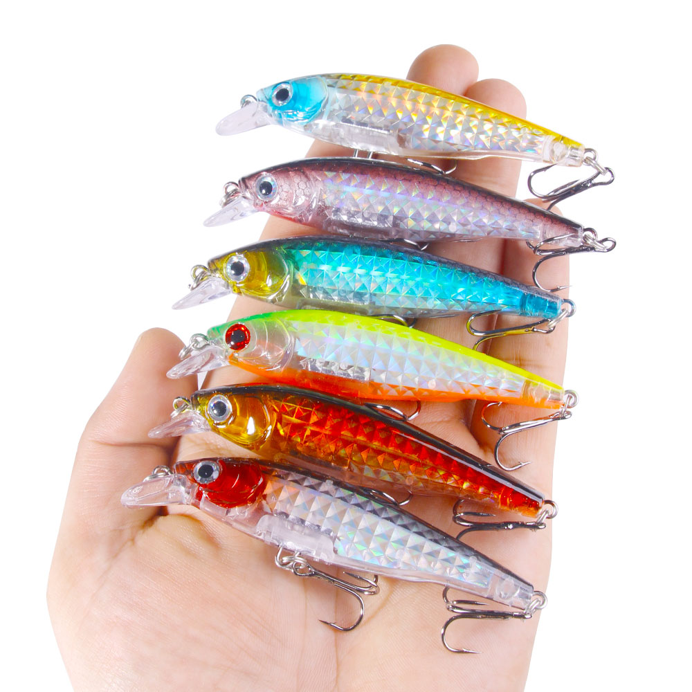 1pc minnow conjunto de isca de - Fishing Lure Jerkbait avaliação e preço