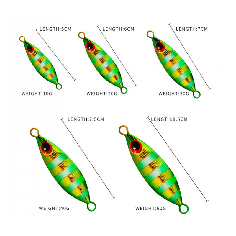 Metal lento gabarito isca dura - Fishing Lure Spoon avaliação e preço