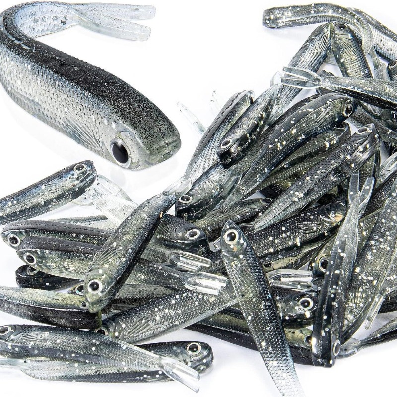 10/20/30 Peças Isca Artificial - Fishing Lure Soft Plastic avaliação e preço
