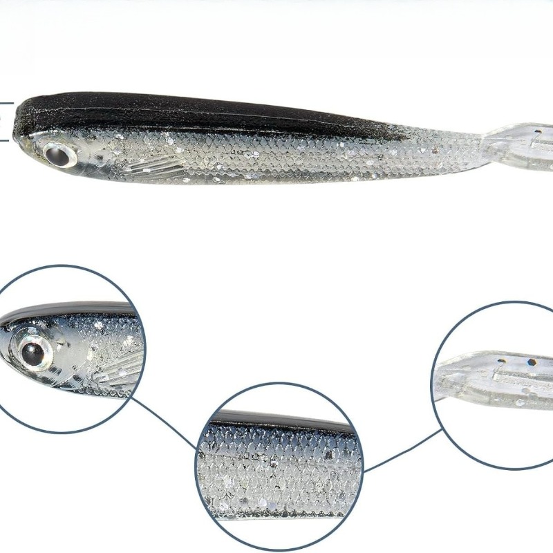 10/20/30 Peças Isca Artificial - Fishing Lure Soft Plastic avaliação e preço
