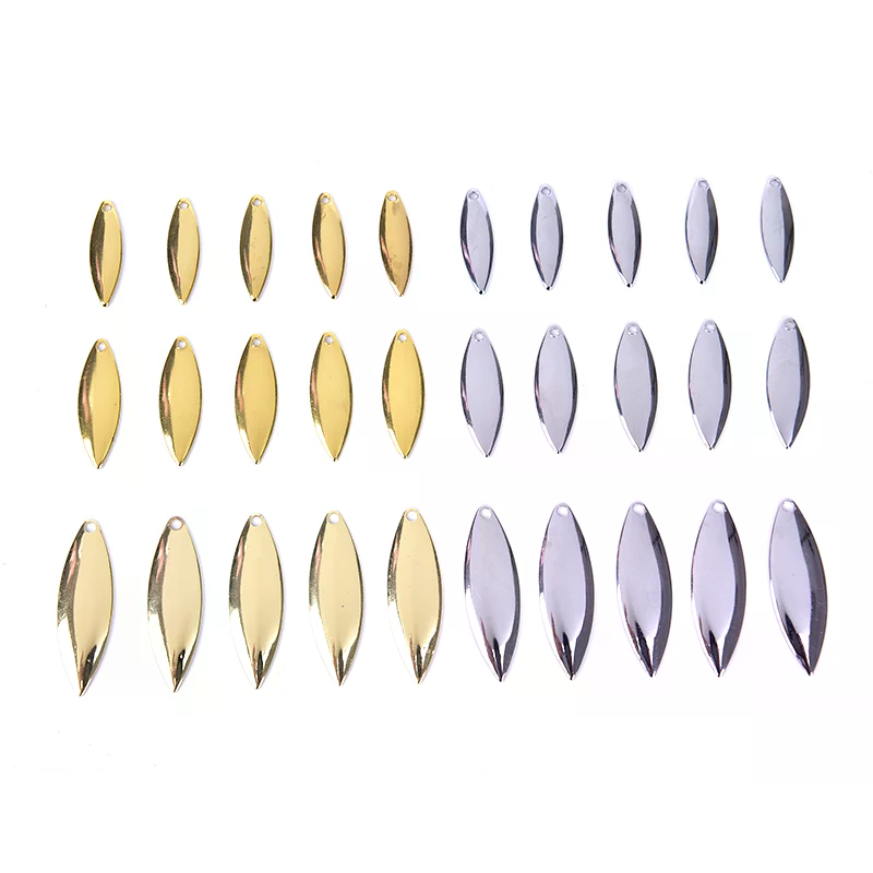 50 Peças de Lâminas de Spinner - Fishing Lure Blade Bait avaliação e preço
