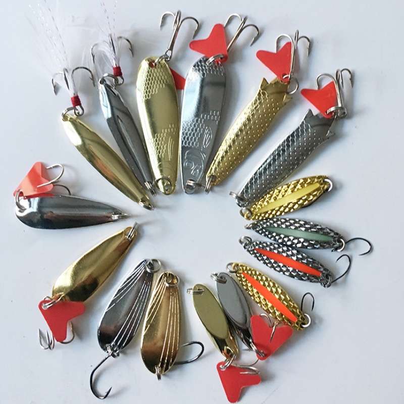 Kit de Iscas de Pesca com 16 P - Fishing Lure Spinner avaliação e preço