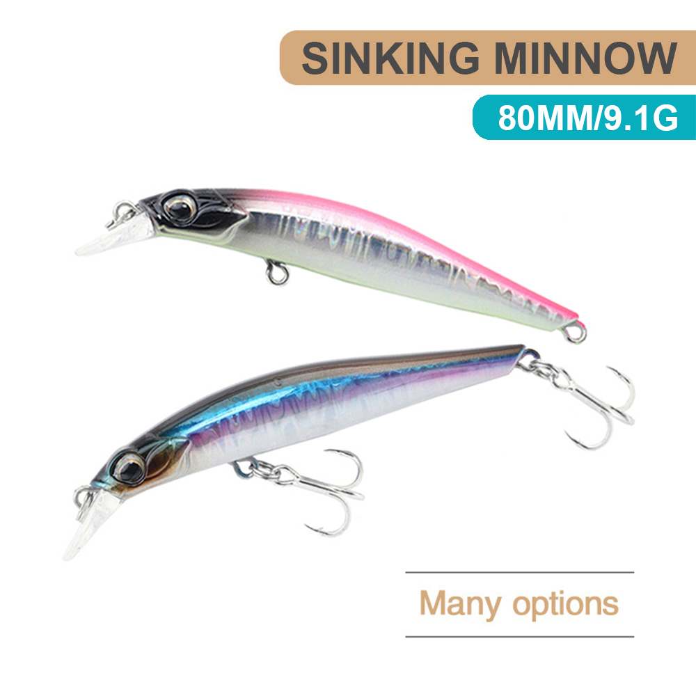 8cm 9.1g iscas de pesca afunda - Fishing Lure Jerkbait avaliação e preço