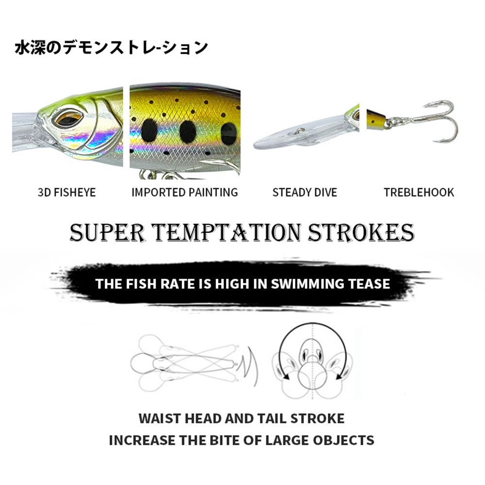 8.5cm 18.2g iscas de pesca flu - Fishing Lure Jerkbait avaliação e preço